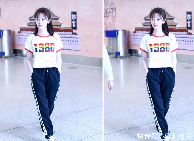 鞠婧祎终于把刘海掀起来，瞬间被美到，终于明白什么是四千年美女