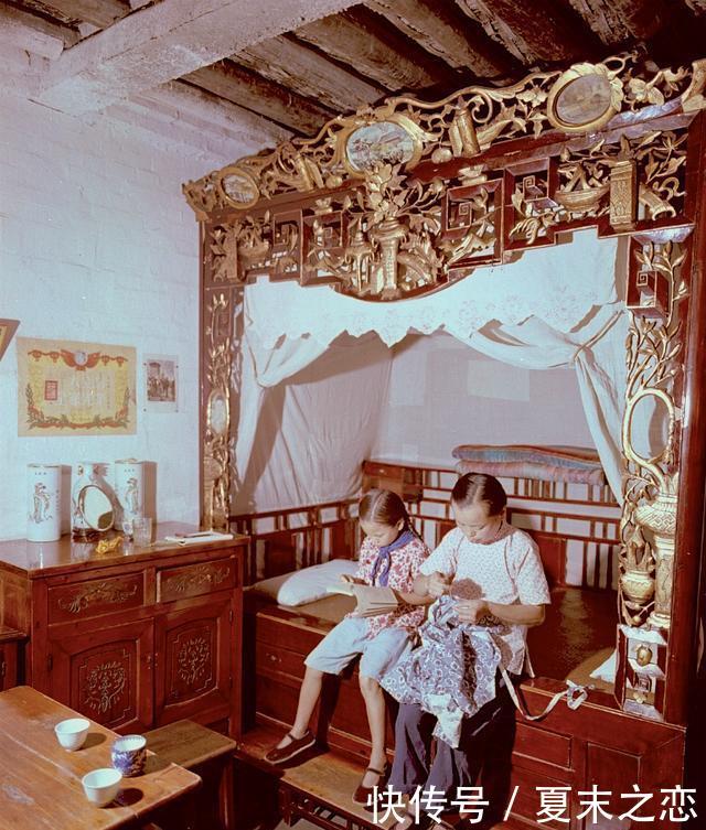 彩色老照片,建国十周年时的生活记忆!