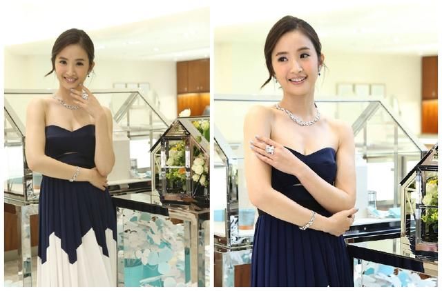 林依晨台北活动穿三千长裙甜美依旧,100多万的珠宝才是重头戏