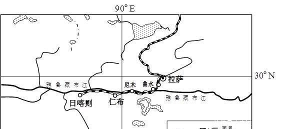 拉日铁路穿梭在雅鲁藏布江河谷中的城市走廊
