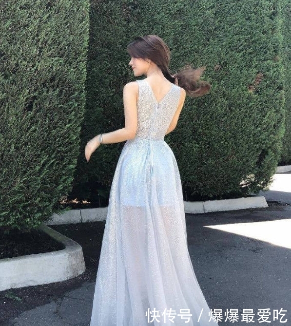 「美女」纱裙美女有气质,清新自然秀出独特魅力
