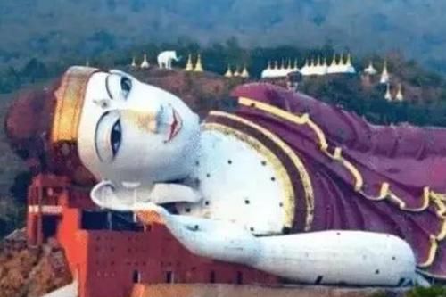 最“大”的卧佛，静静躺在山上，网友：眉毛上面可以站人