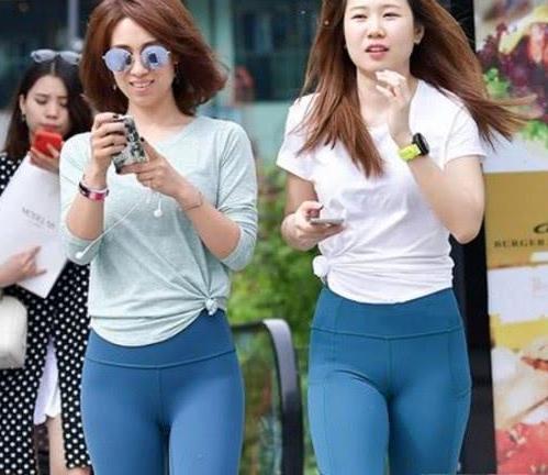 街头的打底裤美女,风采动人,美丽依旧!