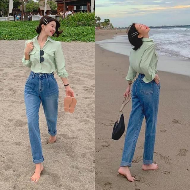  [牛仔裤]同样是穿牛仔裤，为什么别人穿得比你温柔？韩系穿法了解一下