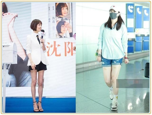 看了蒋欣的短裤，再看看鲁豫，网友直呼：就算骨瘦如柴我也要减肥