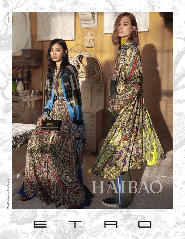 艾绰  2018秋冬系列广告大片，由中国超模奚梦瑶、纪凌尘领衔演绎