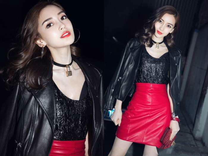 苗苗杨颖同穿大牌礼服，一个风尘一个名媛，没有对比就没有伤害