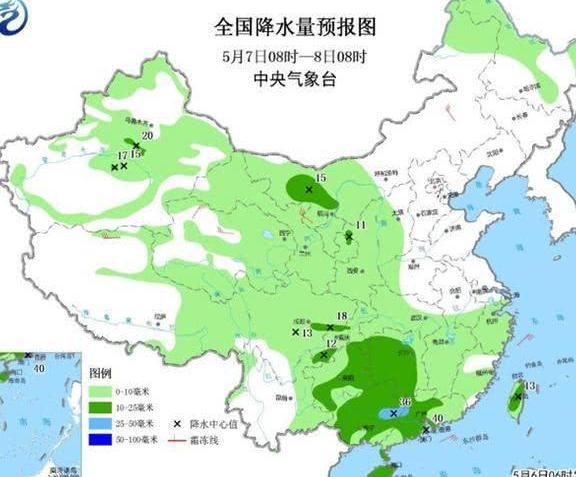 川甘陕华南有较强降雨 冷空气影响减弱北方回温