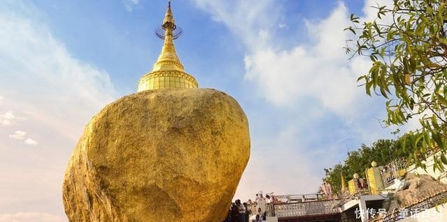 缅甸大金石重600多吨,屹立悬崖之上千年不倒,女人不允许触碰!