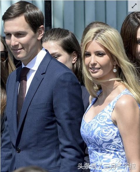 碎花裙伊万卡携库什纳亮相德国，身材太傲人，网友:又撒狗粮了