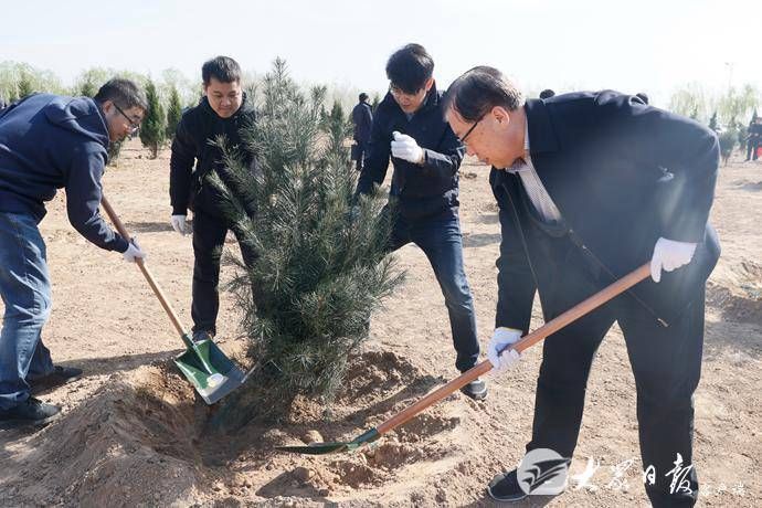  「济南」军地领导在济参加义务植树活动