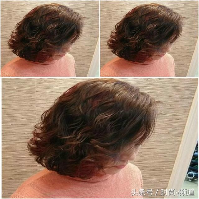 2018短发精选：50岁妈妈做短发，却因小卷光彩迷人，真心不错