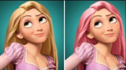 当迪士尼公主染了新发型，乐佩怎么看都美，白雪公主太辣眼！