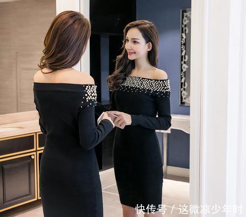  [减龄]今年春节流行的郝本风小黑裙太美了，70后女人穿尤其减龄！