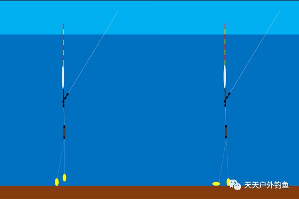  #钩饵在水底的状态#钓鱼调漂，到底调几钓几最好使？