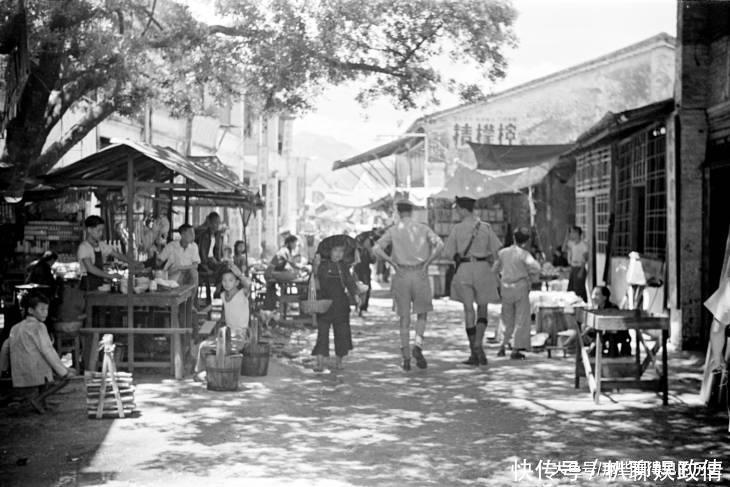  「50年代」50年代的沙头角 戴凉帽的客家阿婆 边境上的英籍香港