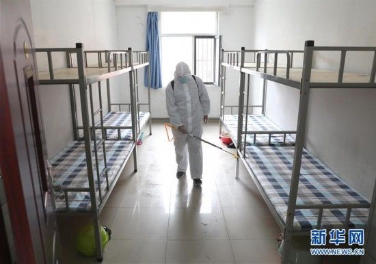  [四中学]石家庄：校园防疫演练迎复课