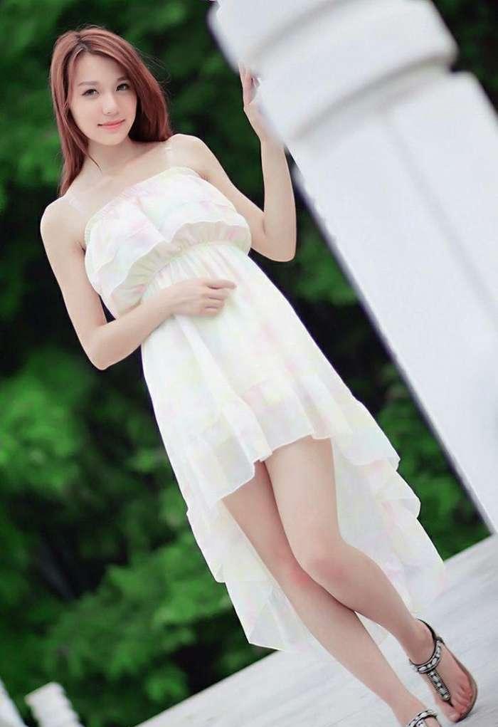 美丽耀眼, 轻柔飘逸, 清新的连衣裙, 流行美范秀出青春活力