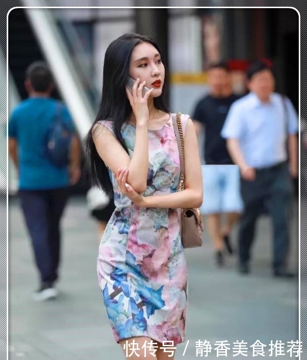  美女■一袭无袖旗袍，美女穿出了极品“水蛇腰”