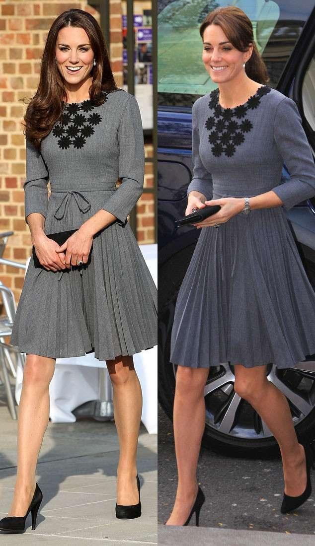 【王妃身材】凯特王妃又穿旧衣抢镜!一袭紫红色裙装真吸睛,配打底裤很显高级