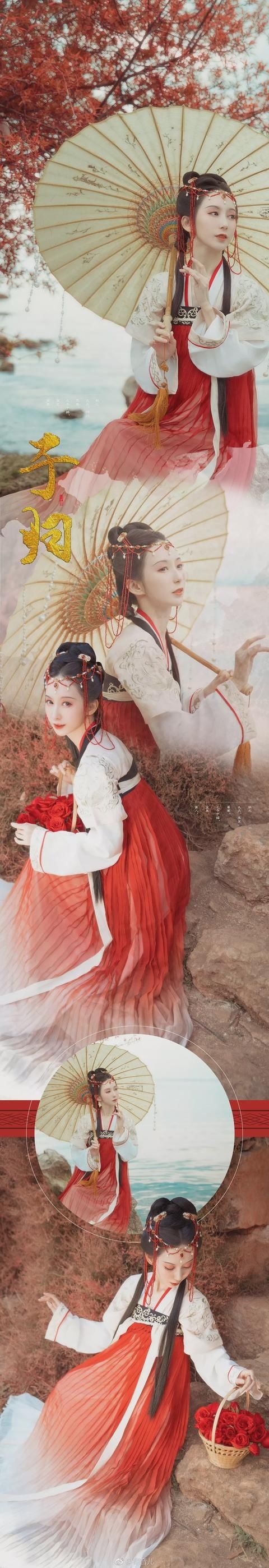  「桃之夭夭」汉服小仙女：桃之夭夭，灼灼其华