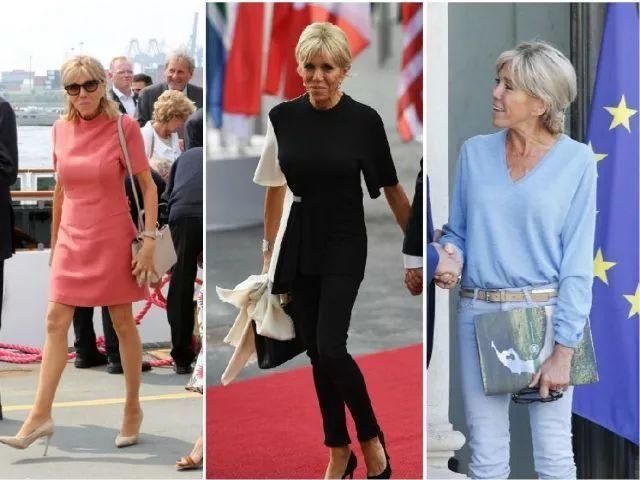 法国第一夫人不服老，紧身裤，白短裙，奶奶辈也能如此时髦