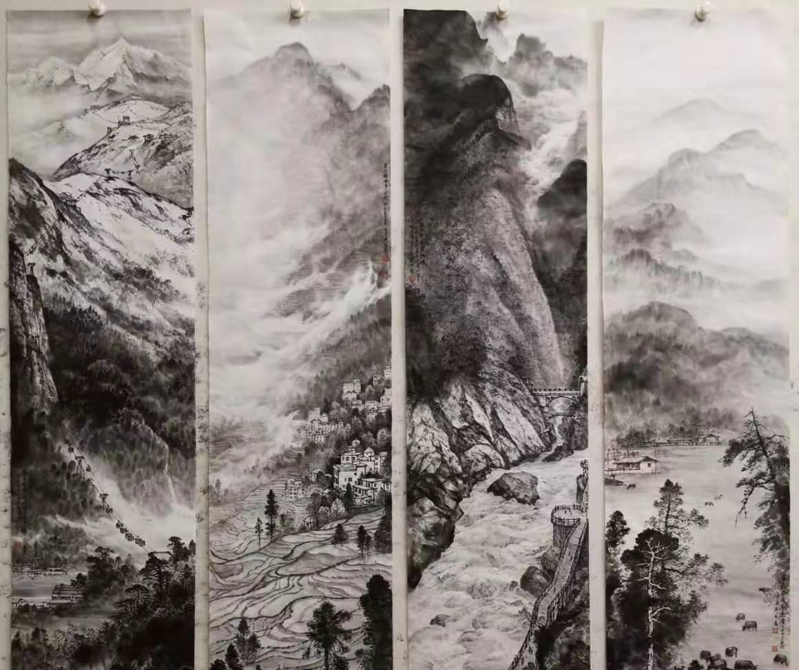  「建国」建国70周年重点推荐艺术家刘国志国画作品欣赏