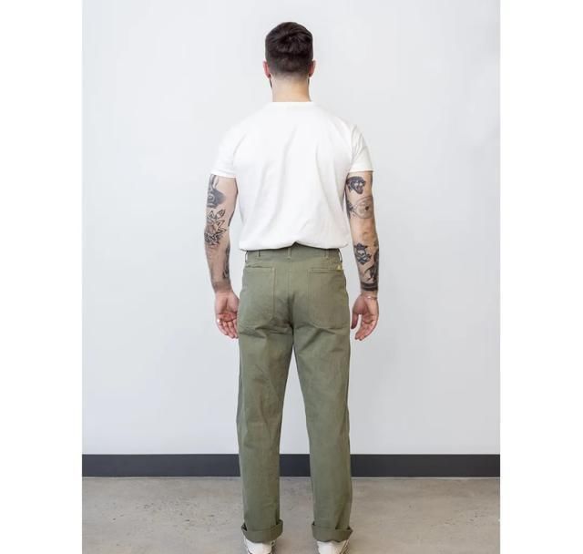  面料：复古迷最爱的军用面料Herringbone Twill