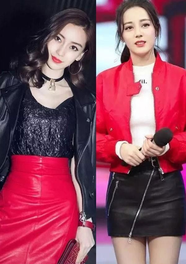 「 皮质」穿“三角形”皮短裙,这逆天长腿哦太性感撩人,169的谭维维