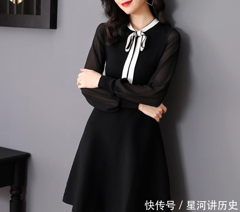 #时尚#无意中发现一春裙,“法式”欧版裙+裸靴,70后穿,美得超高级