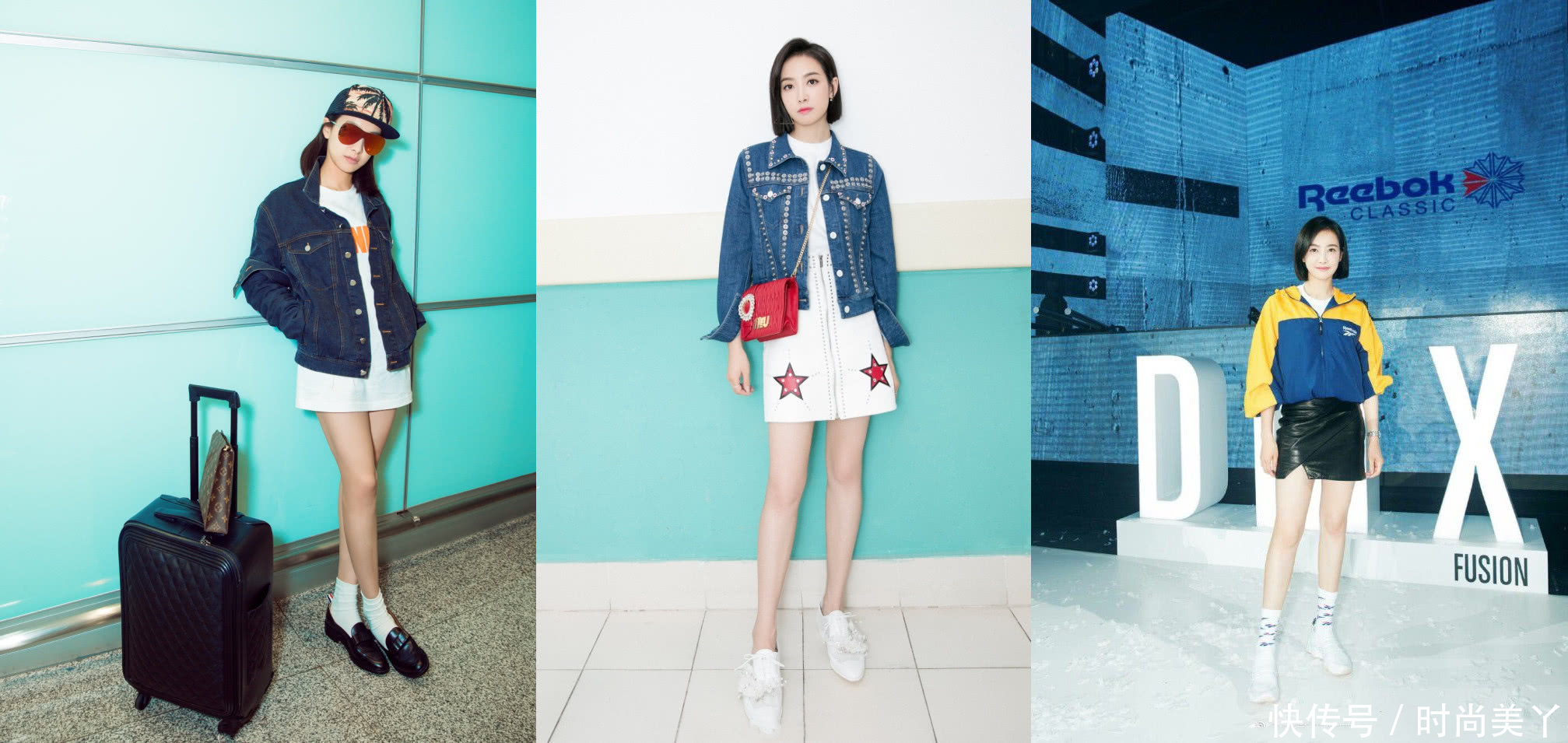 宋茜现身机场，蕾丝内衣外穿居然不丑，可看到她的腿我呆了！