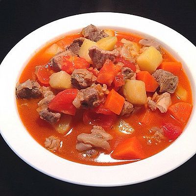  牛腩@番茄土豆胡萝卜炖牛腩