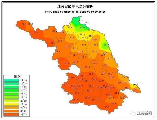  「气象」35℃+！热到破纪录！不过江苏气象发布了新警报