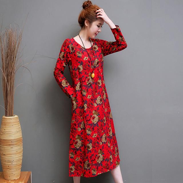 复古改良旗袍连衣裙,让你成为秋日里一道独特