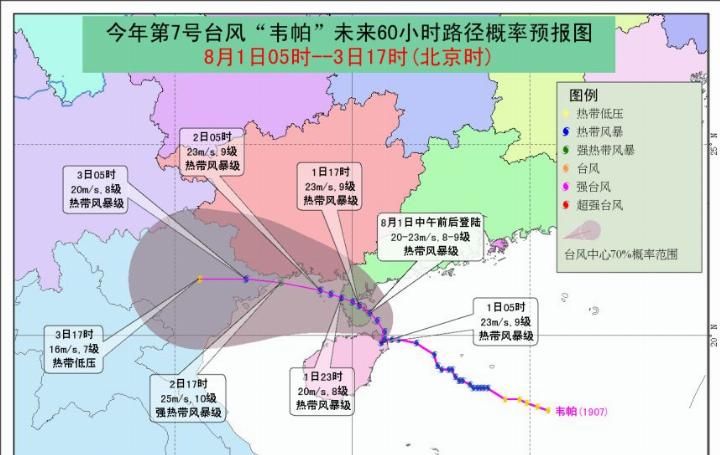 台风“韦帕”中午再次登陆广东！50台风预警生效，这些地方停课