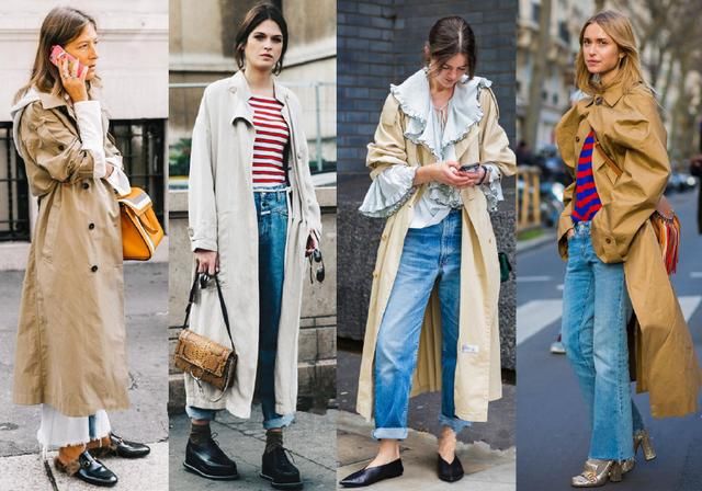 别再愁秋天穿什么啦，18年风衣流行这么搭，第二种简单又好看