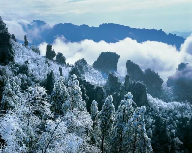 雪后的张家界，银装素裹，如临仙境！