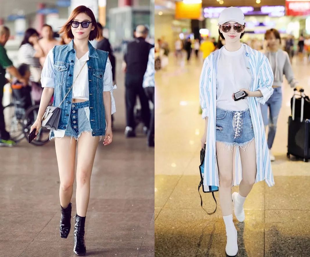 选对了才知道，牛仔短裤真的可以穿出长腿、小蛮腰！