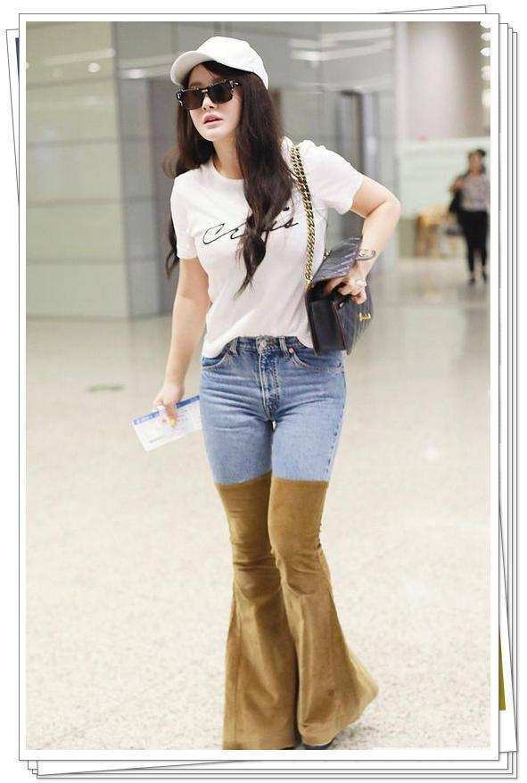 看到冉莹颖脚上的“无跟鞋”, 真的很难受, 网友: 穿上还能走路吗