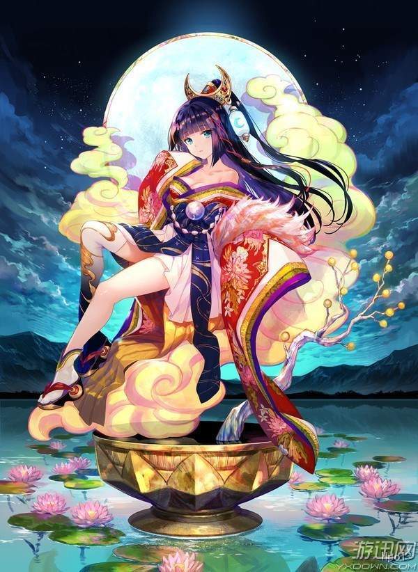 辉夜姬手办彩模 彩云伴身温文尔雅，修长美腿引人注目