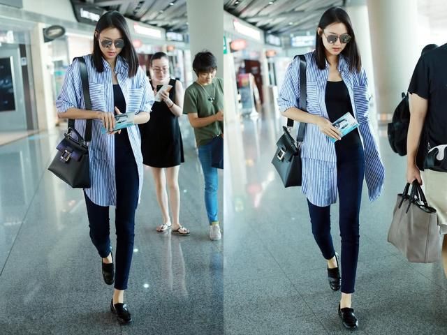 张梓琳厉害了！直接把长裤穿成9分裤，网友：这腿我服了！