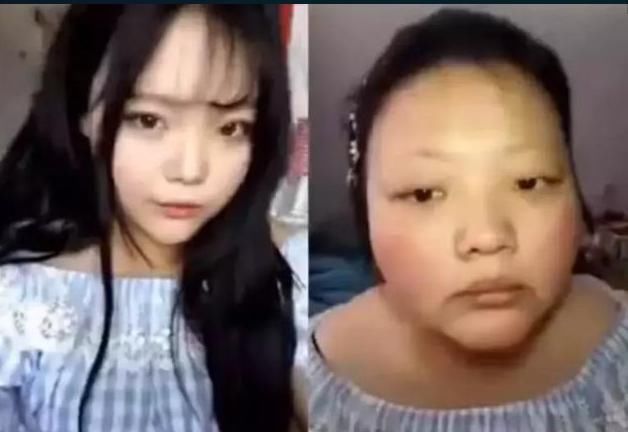 女生化妆前后样貌对比，我：“可以抱走最后那个妹子吗？”