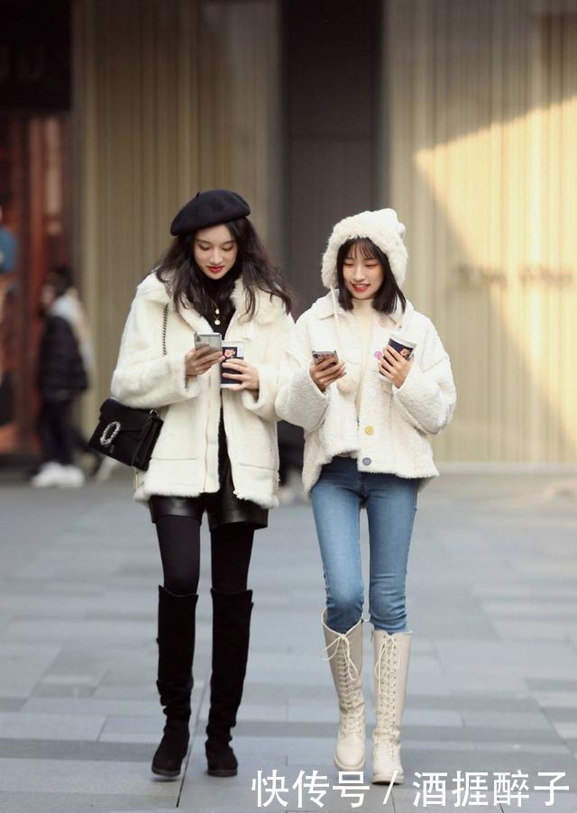 【气质】街拍:打底裤时髦又修身,简约不失气质,尽显女人优雅美丽!
