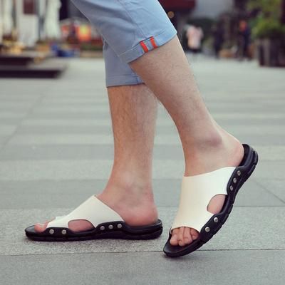 叔叔真时髦,夏天穿这样的凉鞋,时尚百搭,尽显潮男本质!