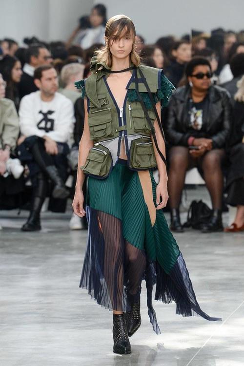 2019春夏时装周上这个小众的牌子 Sacai简直美的不像话