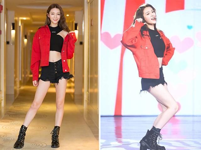 火箭少女红黑配参加跑男，孟美岐吴宣仪炫腹，美云奥娟却入了秋