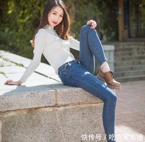 「 美女」穿出时尚女神范儿!,颜值满分的牛仔裤美女