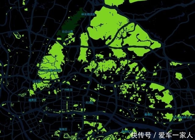  #青岛地图#奇怪的青岛地图：看看青岛之肺，与广州、深圳、香港