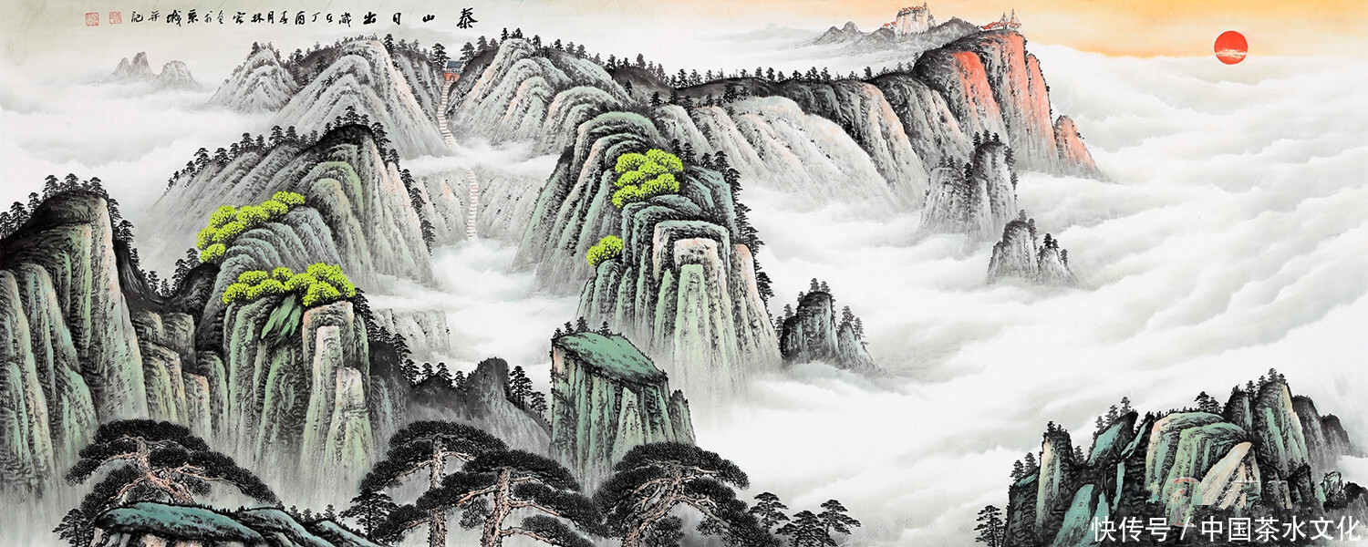 办公室装饰画选什么？手绘山水打造办公典雅之风