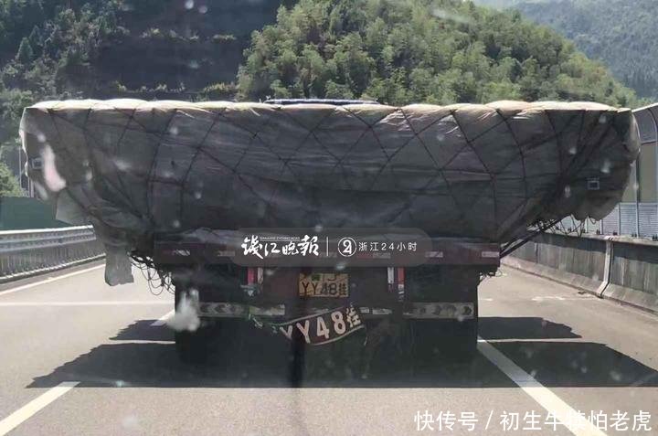  王坚@来了，来了！高速上这两个“大家伙”在警车护送下缓缓过来